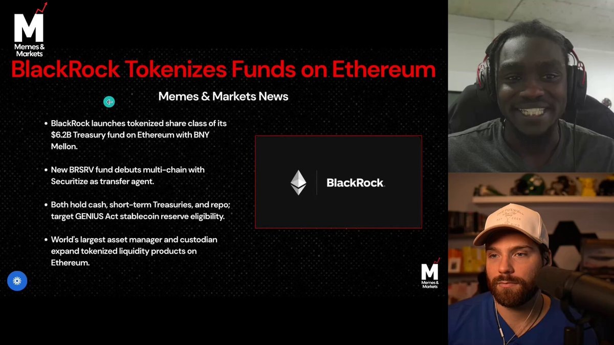 BlackRock Tokenizes Funds on Ethereum BlackRock Tokenizes Funds on Ethereum