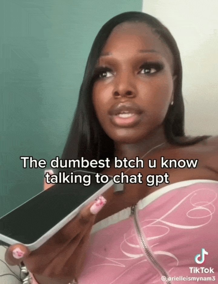 Woman exasperated talking to chatgbt
