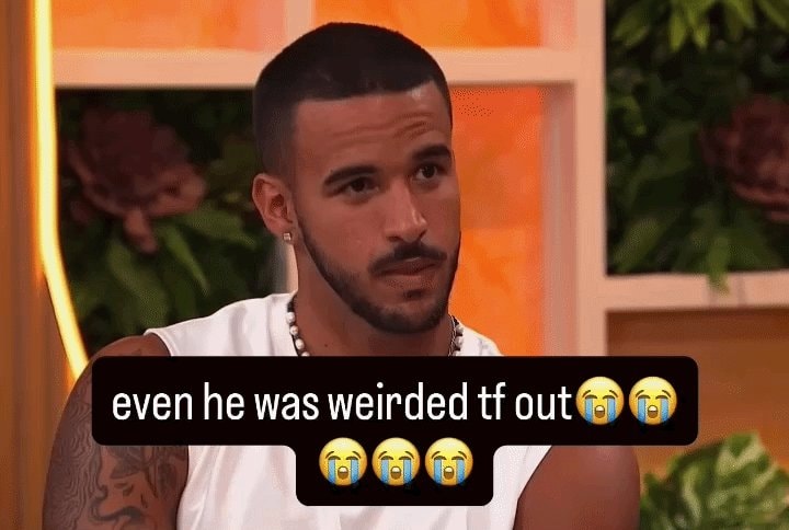 Even he was weirded out 😂😂