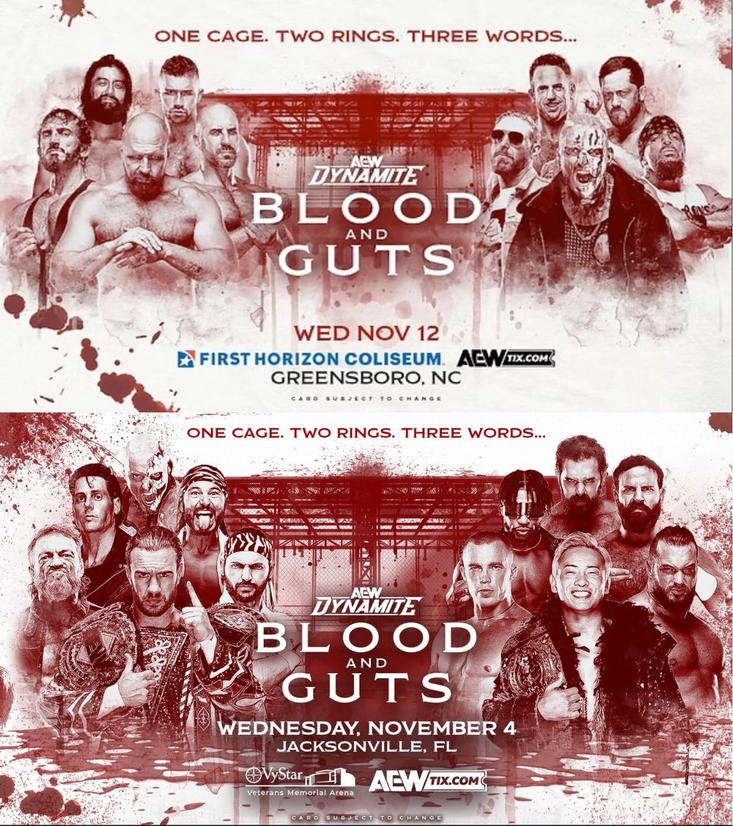 AEW Blood and Guts lineups over the years (photo 3 of 4)