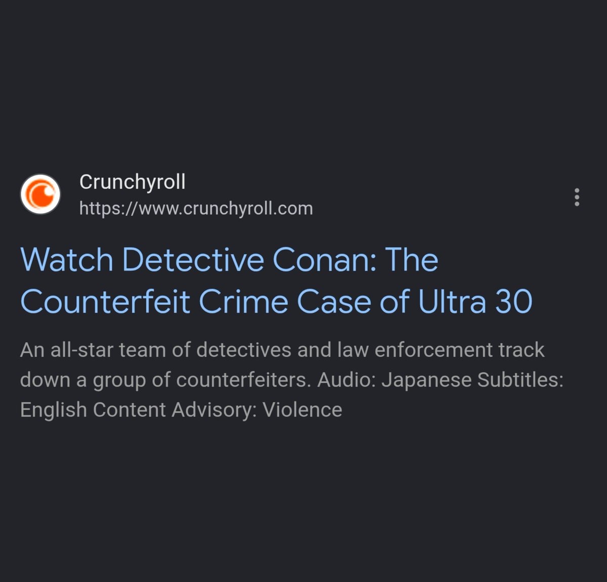 Detective Conan Counterfeit Crime Case Ultra 30