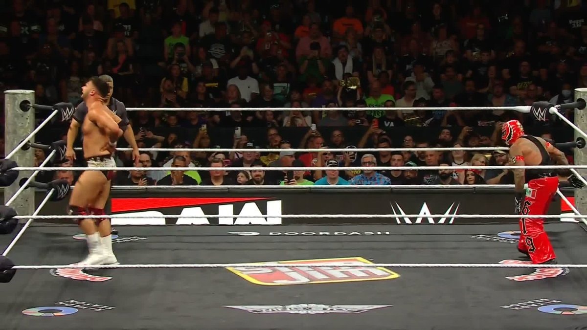 Rey Mysterio wins over Ethan Page WWE Raw