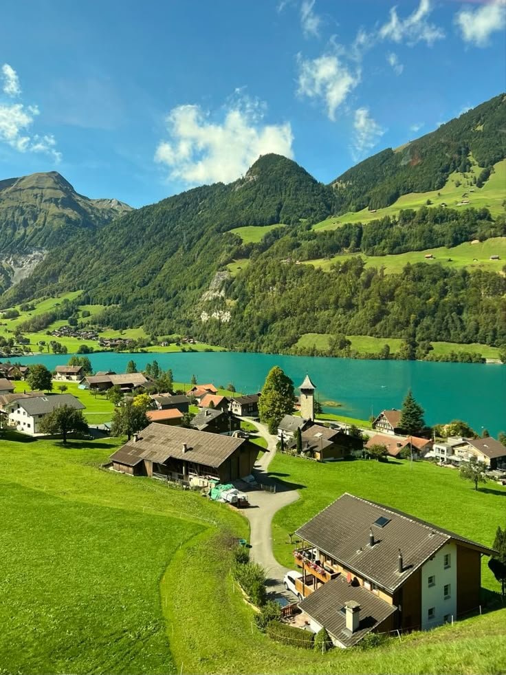 Switzerland village scene