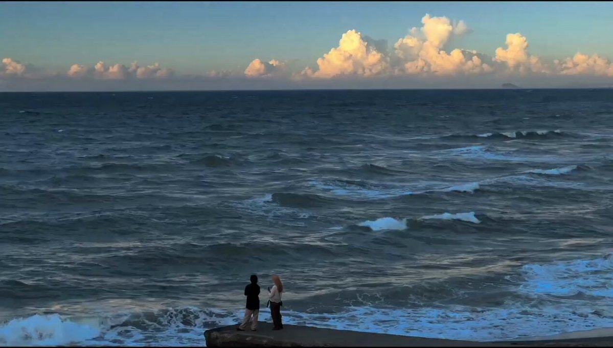 Sunset over the ocean