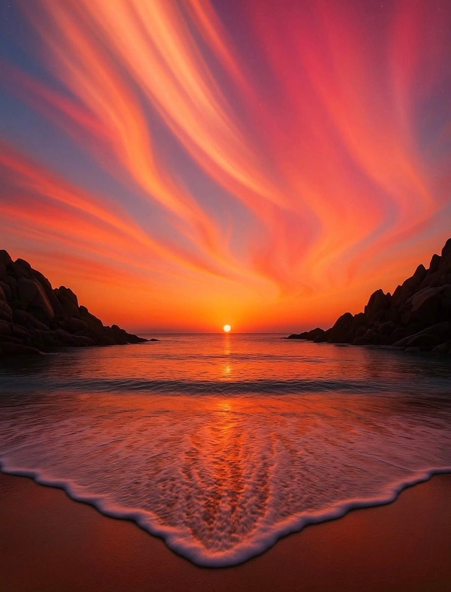 breathtaking ocean sunset