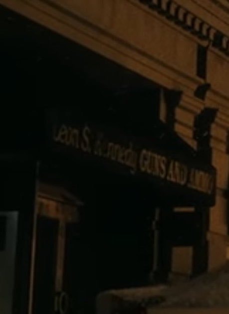 Leon S. Kennedy Guns and Ammo sign