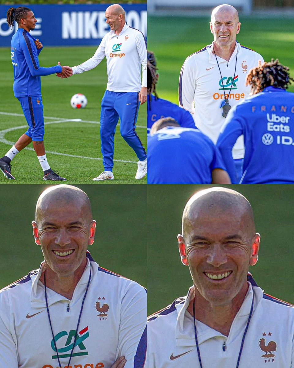 Zidane first day as France head coach