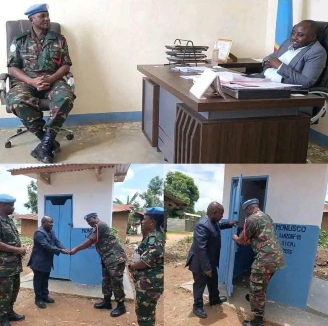 Tanzanian army and Monusco in Oicha, Beni