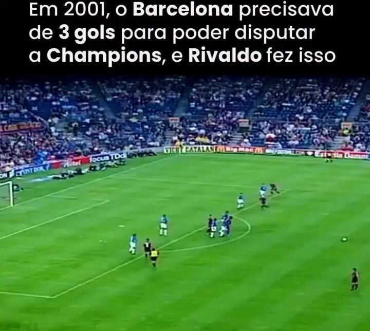 Rivaldo 2001 Barcelona Champions League