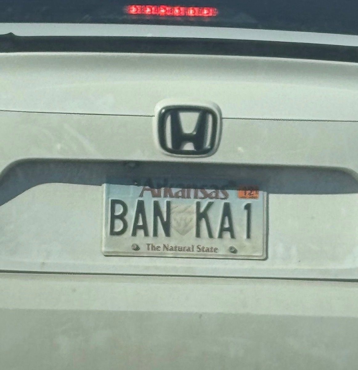 Honda license plate BAN... KAI