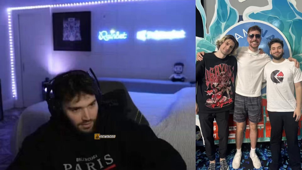 Adin Ross reacts to MrBeast Team Water