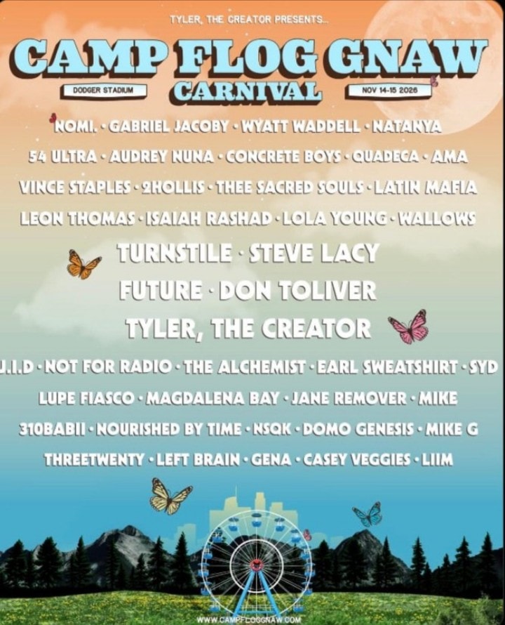 camp Flog Gnaw Carnival 2026 lineup
