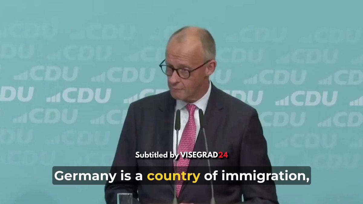 Friedrich Merz CDU immigration speech