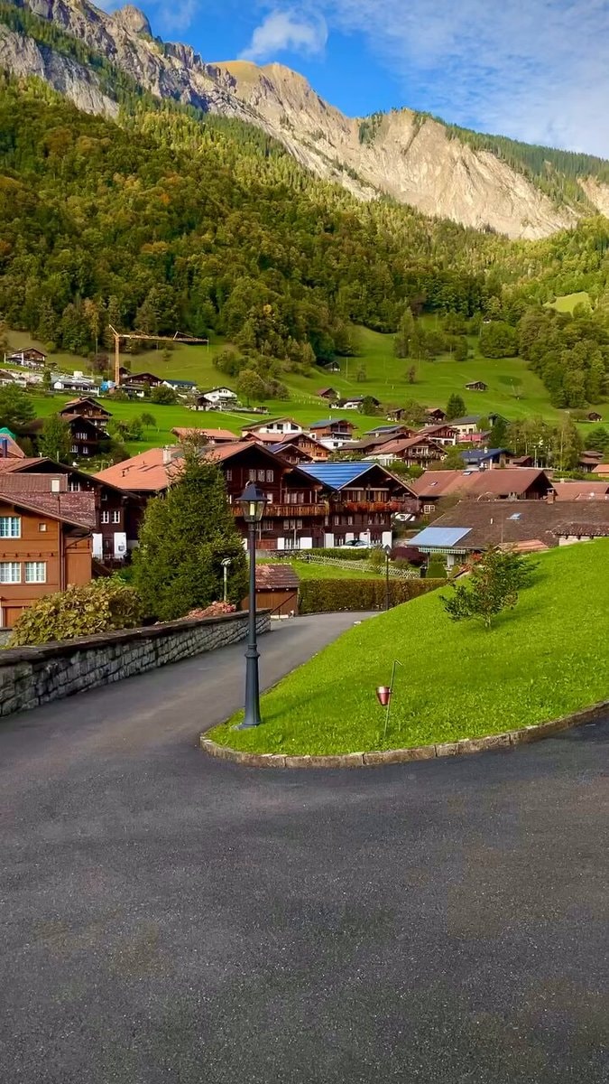 Switzerland village valley