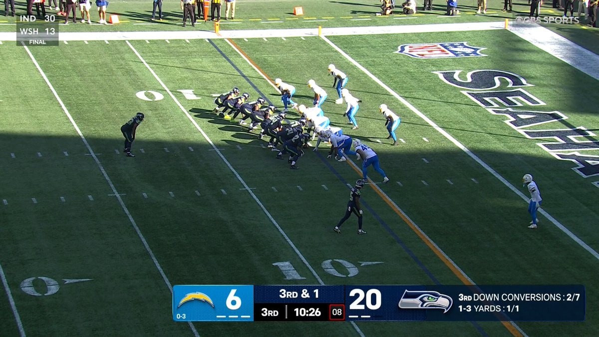Seahawks vs Chargers 27-6