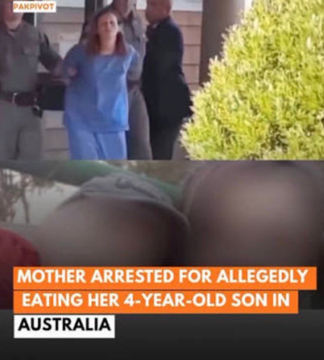 Mother arrested for allegedly eating son in Australia Mother arrested for allegedly eating son in Australia