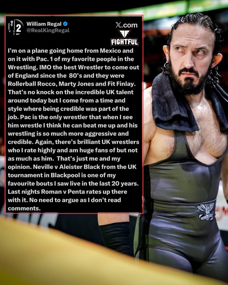 PAC William Regal England