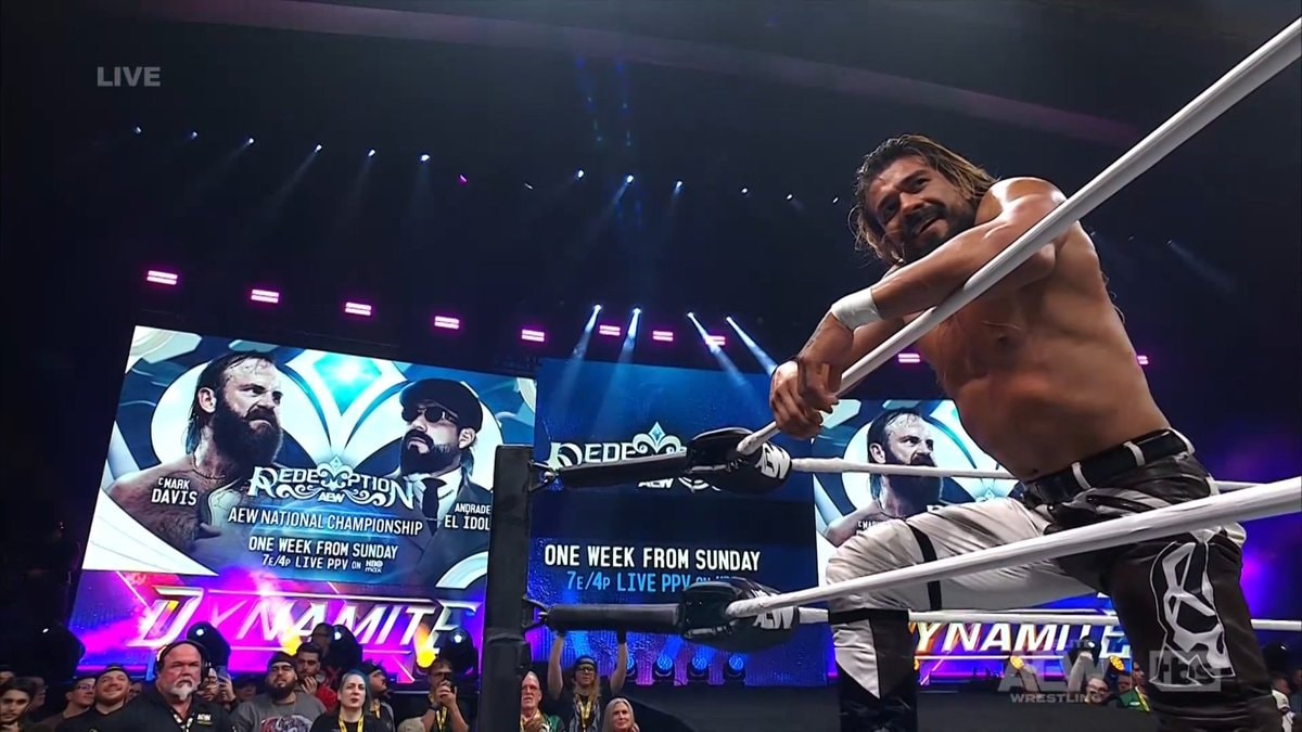 Andrade vs Mark Davis AEW National Championship Andrade vs Mark Davis AEW National Championship