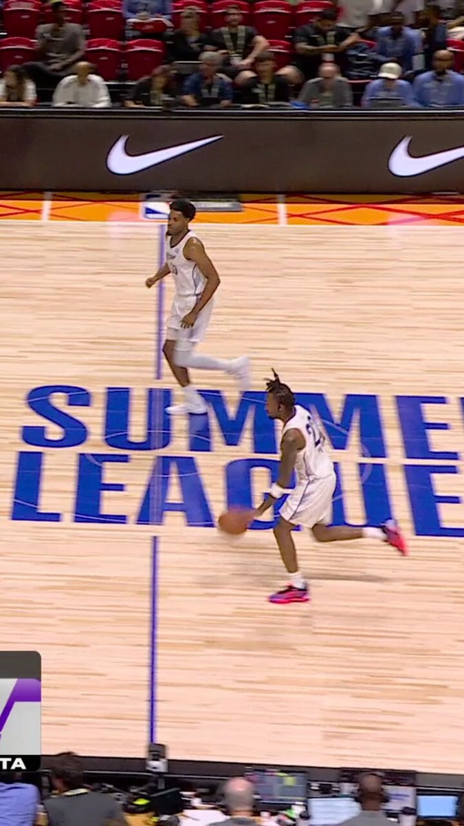 Darryn Peterson poster dunk Summer League Darryn Peterson poster dunk Summer League