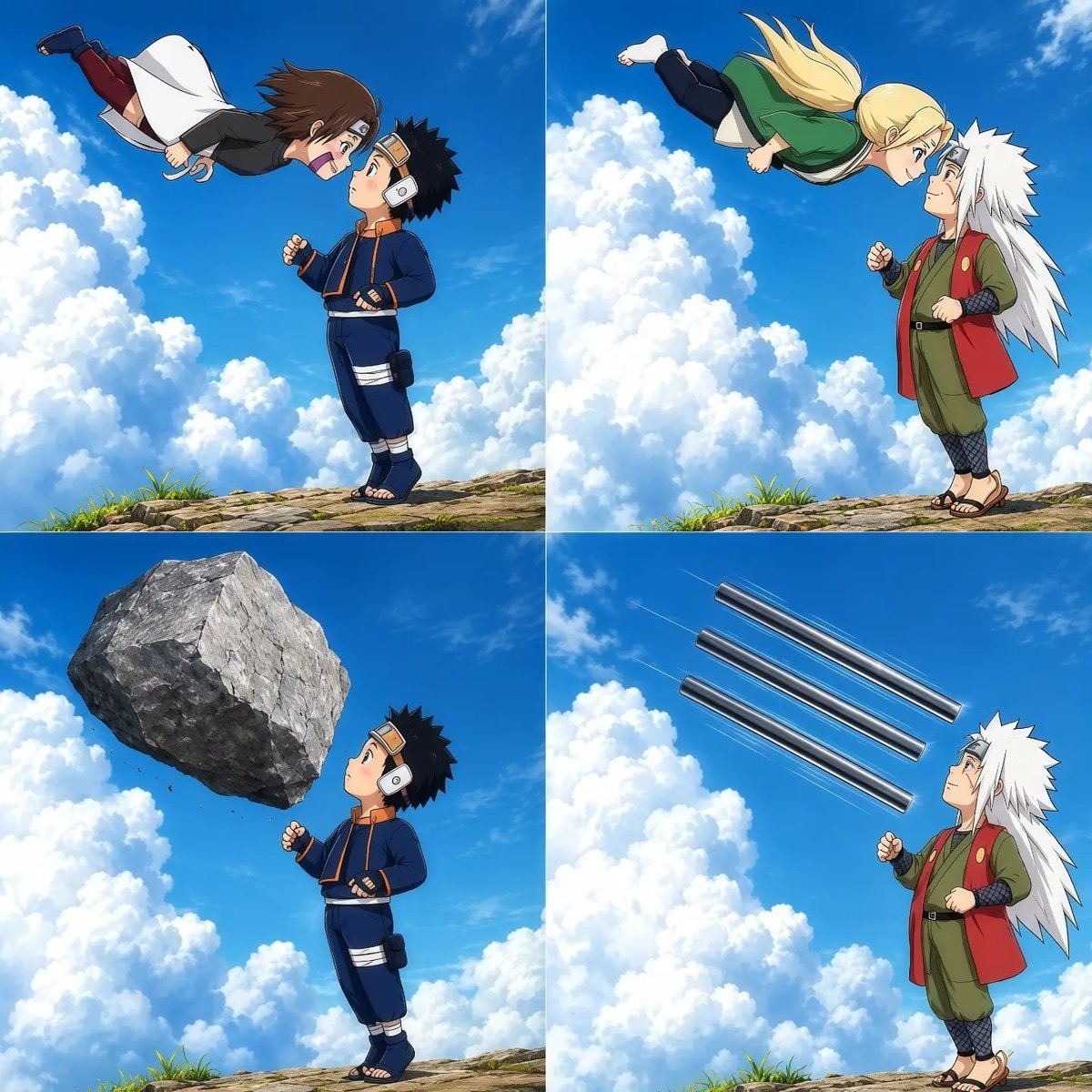 Naruto Obito Jiraiya Rin Tsunade edit Naruto Obito Jiraiya Rin Tsunade edit
