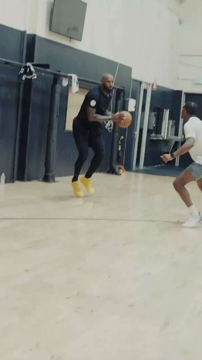 LeBron James training