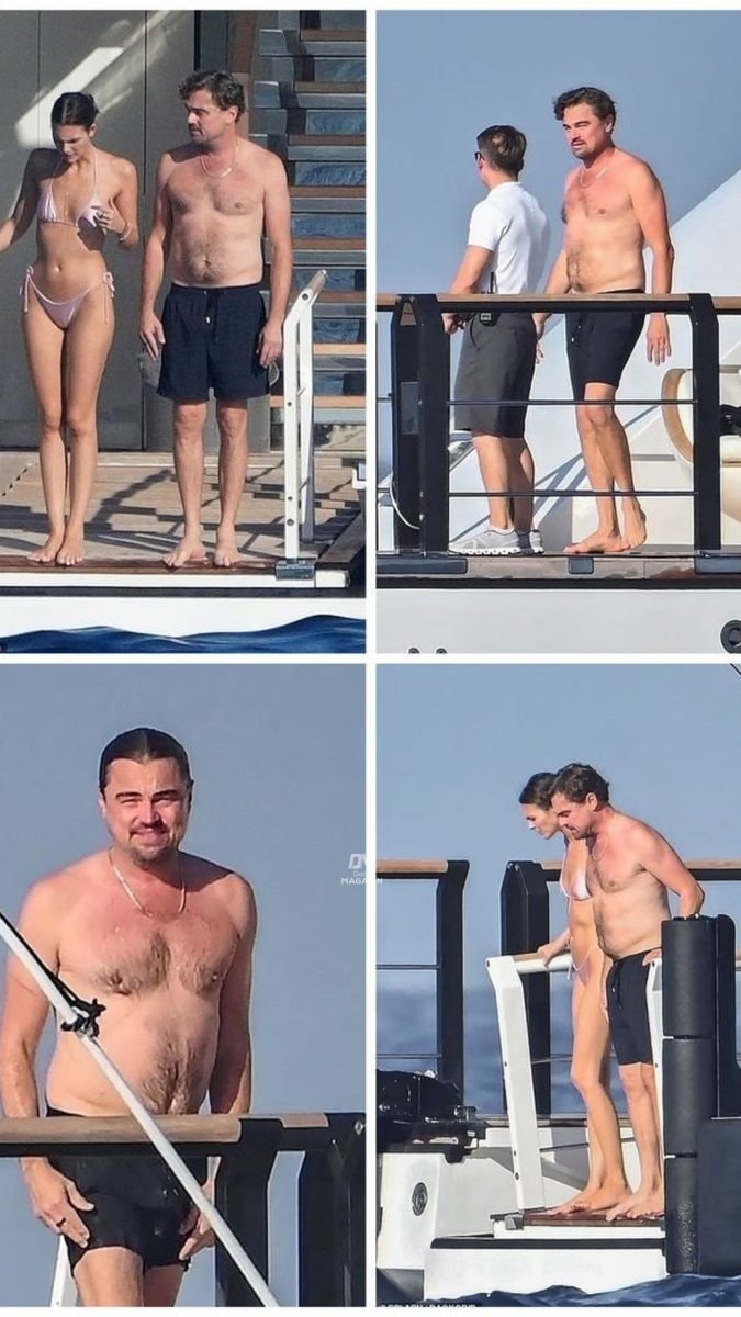 Leonardo DiCaprio Vittoria Ceretti yacht vacation