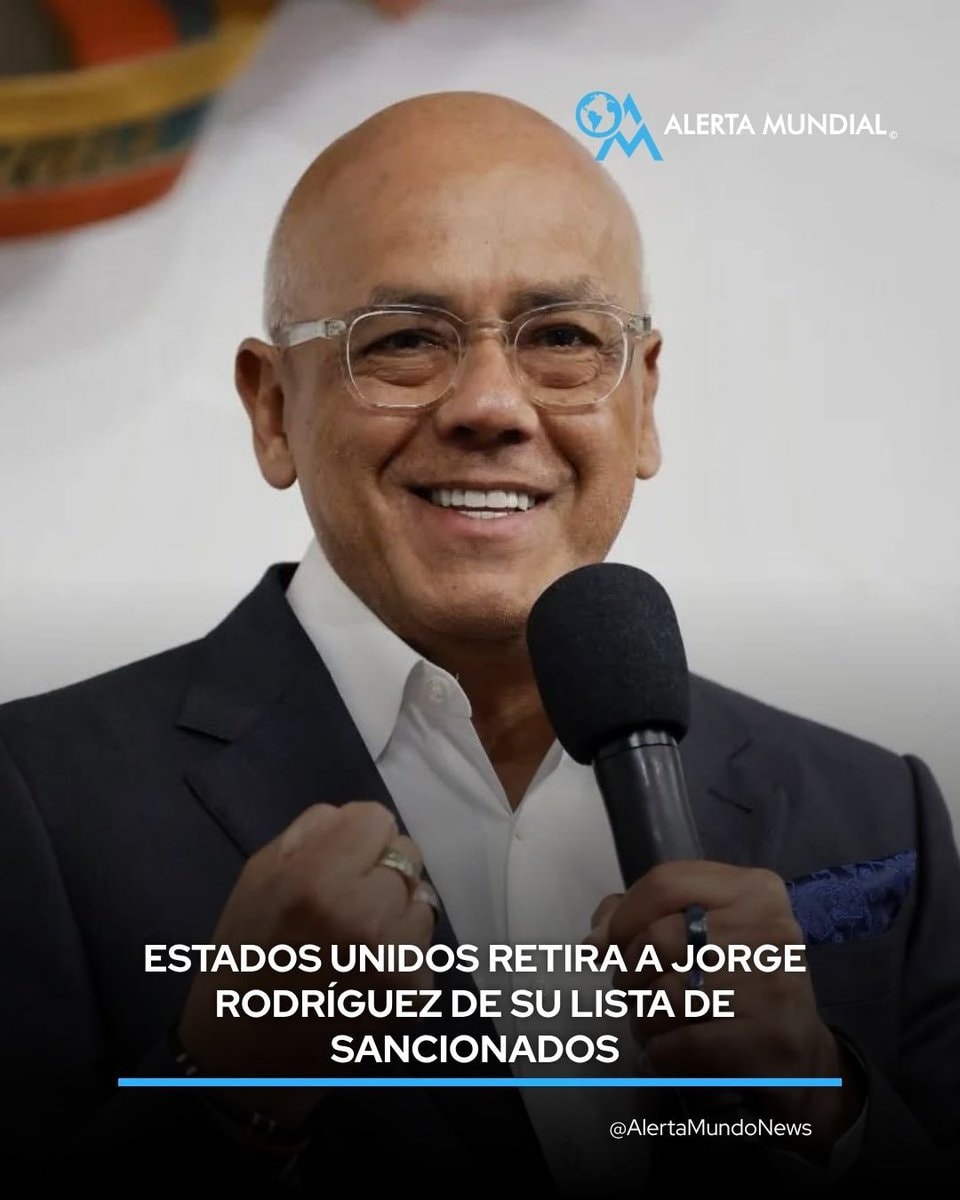 Jorge Rodríguez sanctions lifted Jorge Rodríguez sanctions lifted