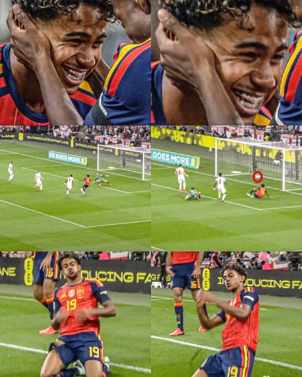 Lamine Yamal first Wembley goal