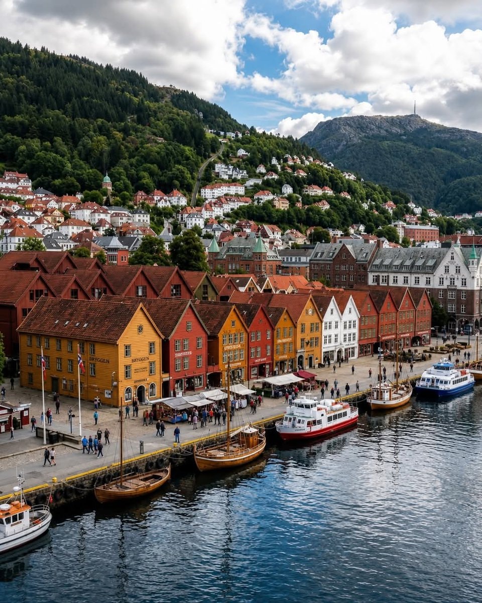Bergen Norway harbor