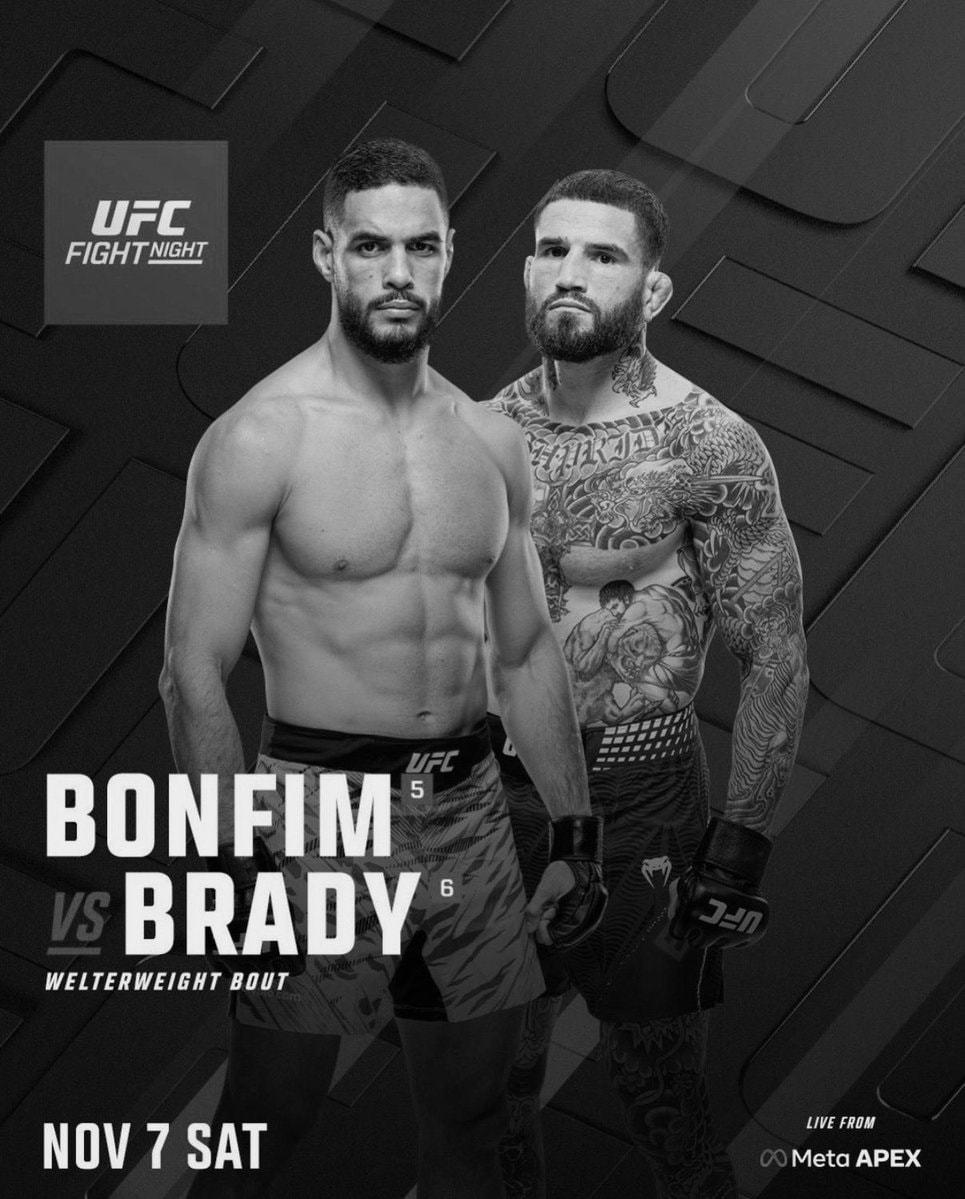 Bonfim vs Brady UFC Fight Night