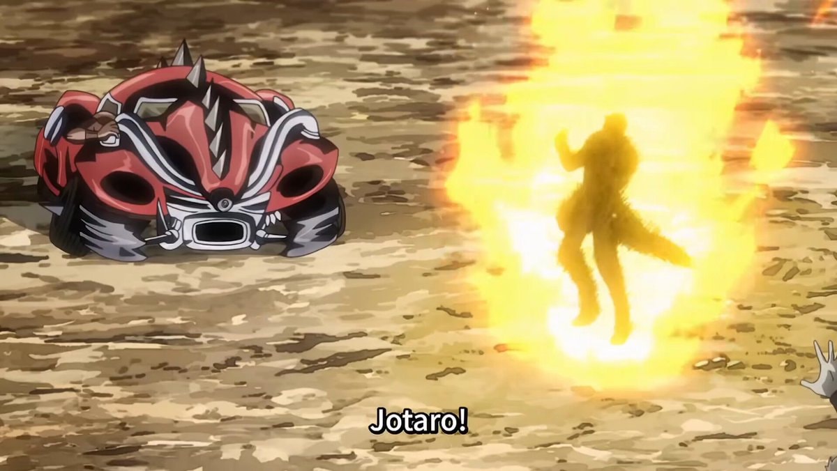 Jotaro breaks the 4th wall