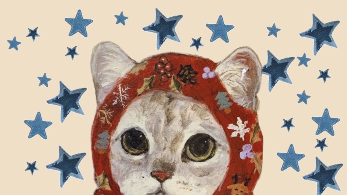 Three cats floral bonnets stars (photo 3 of 4)