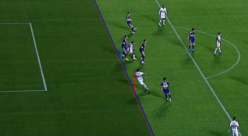 São Paulo offside line Brasileirão