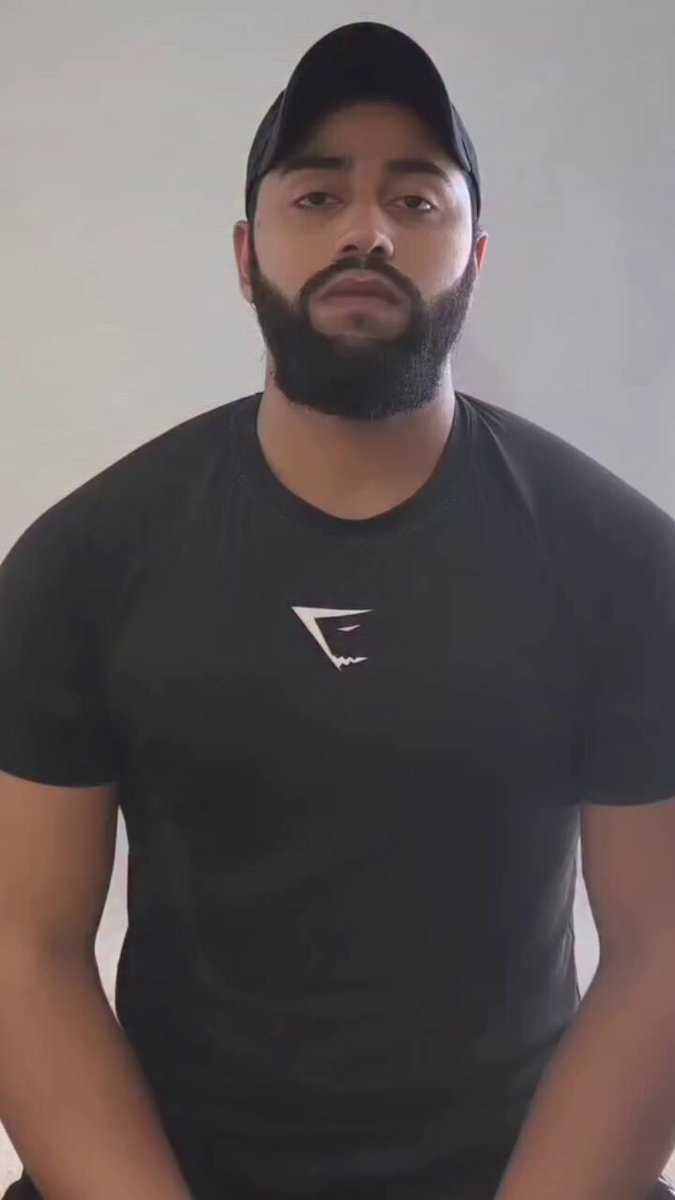 Gymshark man serious look