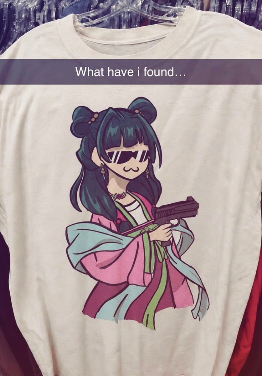 Anime character with sunglasses and handgun