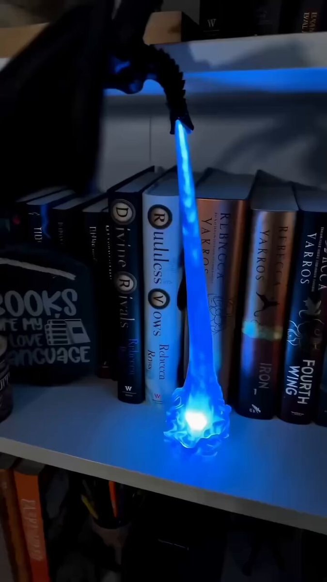 Fourth Wing Iron Flame night light