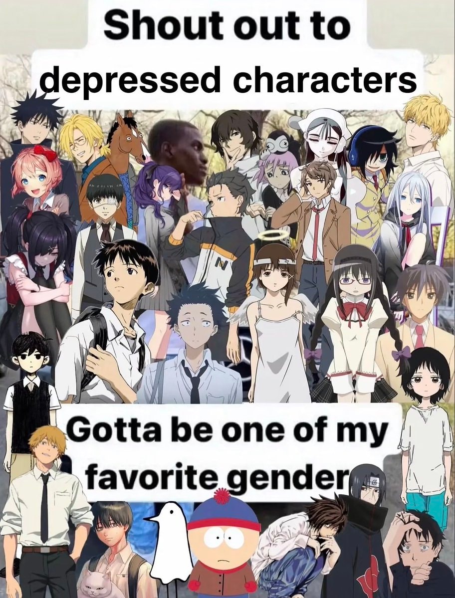 depressed characters edit with Bojack Horseman