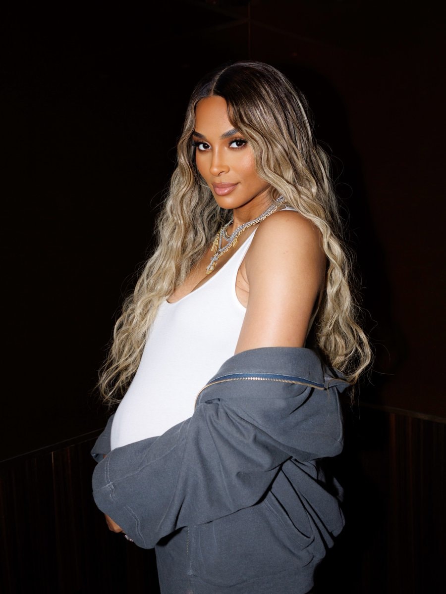 Ciara maternity style