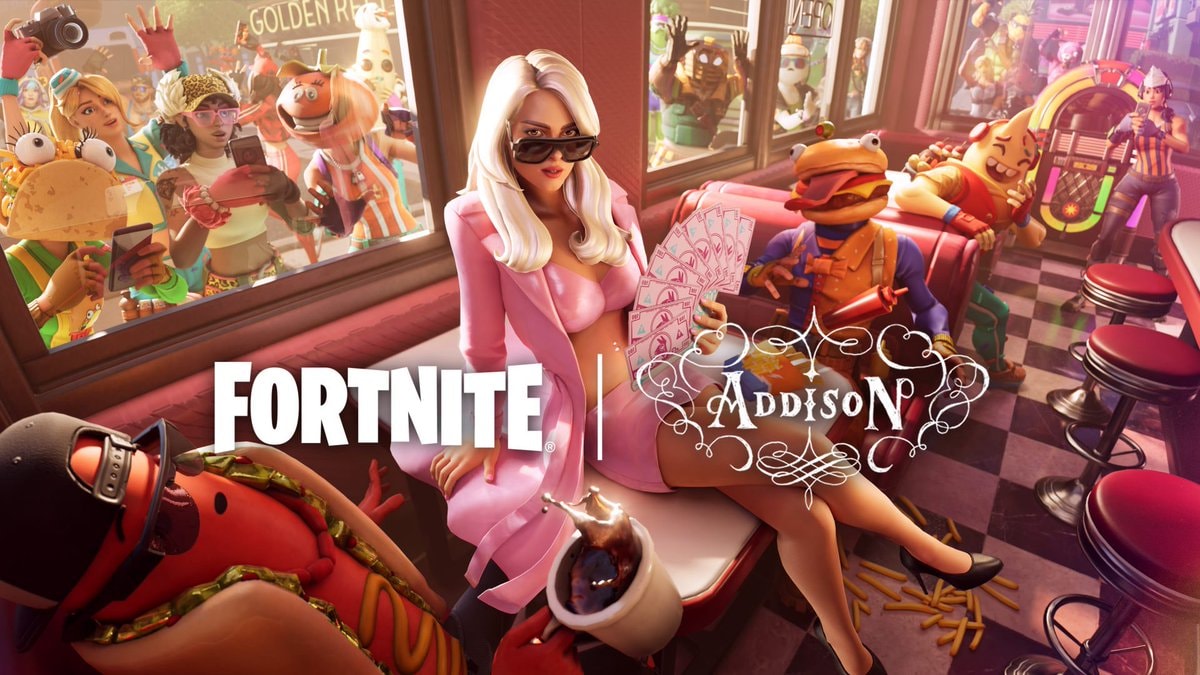 Addison Rae Fortnite diner