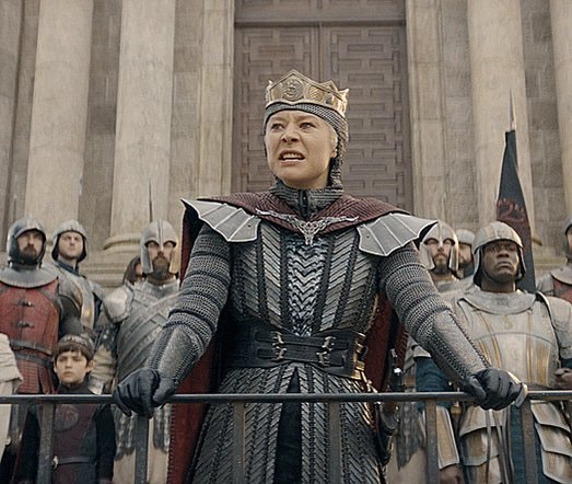 Rhaenyra talking nonsense on the balcony