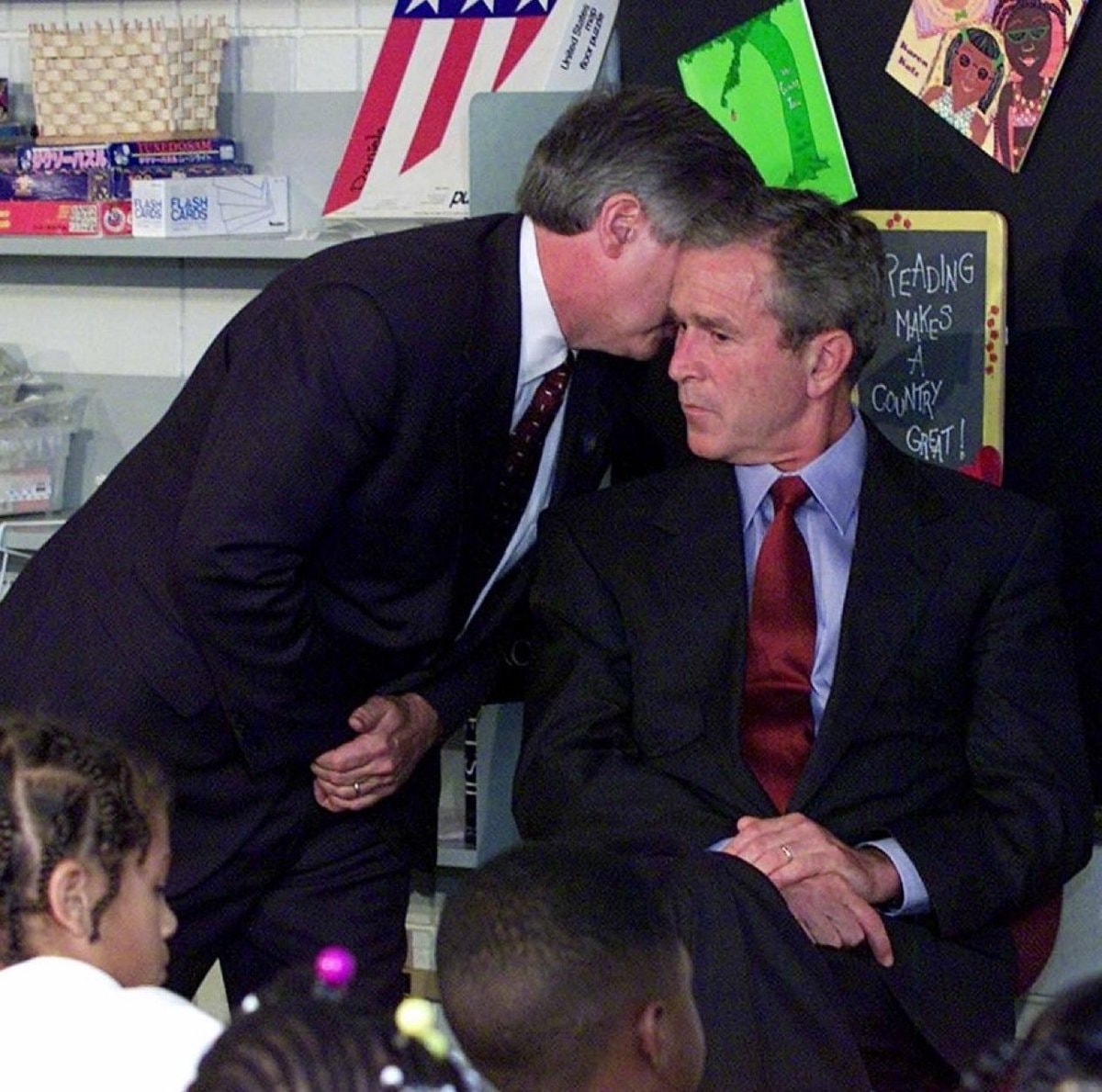 White House Chief of Staff informs President George W. Bush White House Chief of Staff informs President George W. Bush