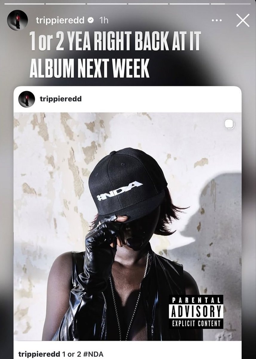 Trippie Redd NDA album announcement (photo 2 of 2)