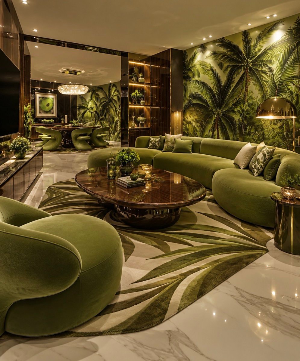 Tropical interior design