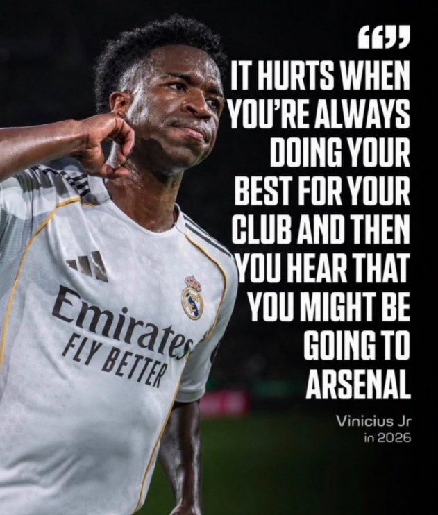 Vinicius Jr on Arsenal transfer