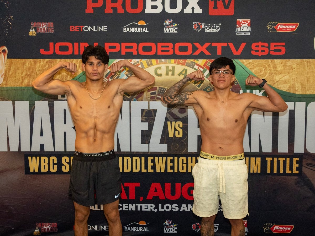 Mendez vs Mendez weigh-in