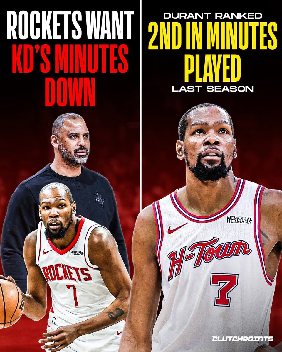 Kevin Durant on Rockets minutes at Media Day