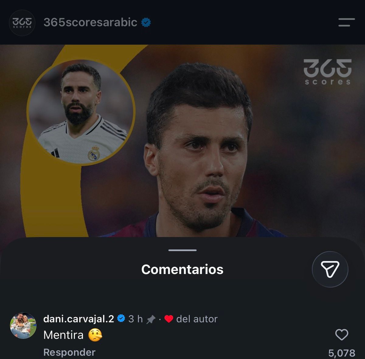 Dani Carvajal calls Gerard Romero a liar