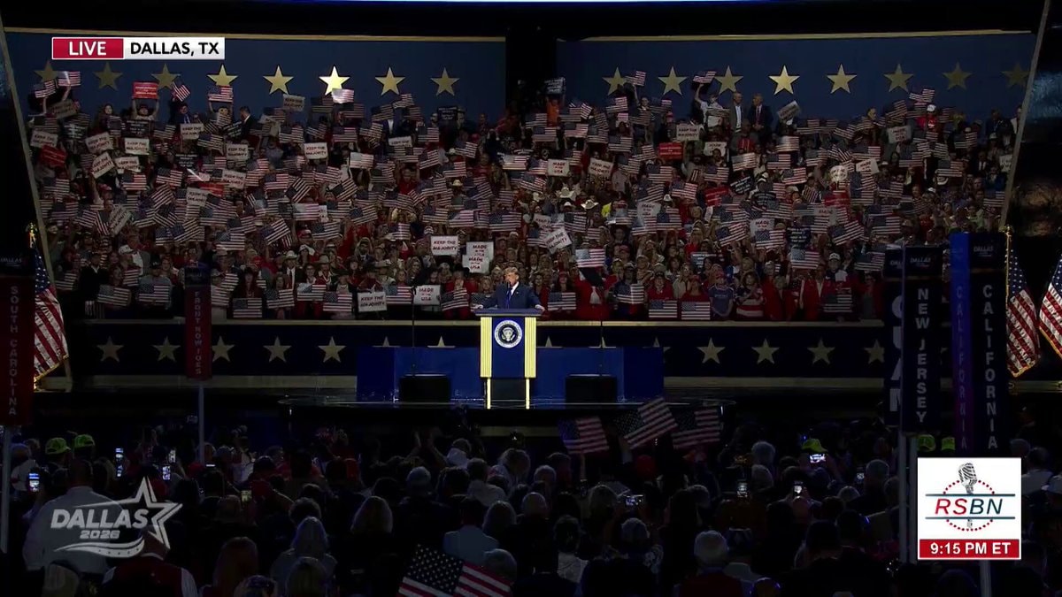 Trump Dallas rally RSBN LIVE