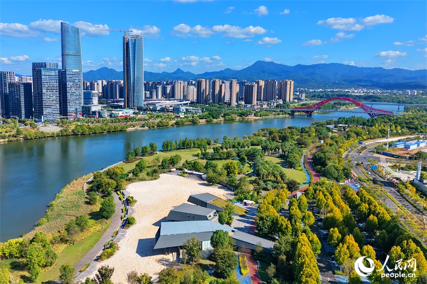 Zhangjiang River green space in Ganzhou