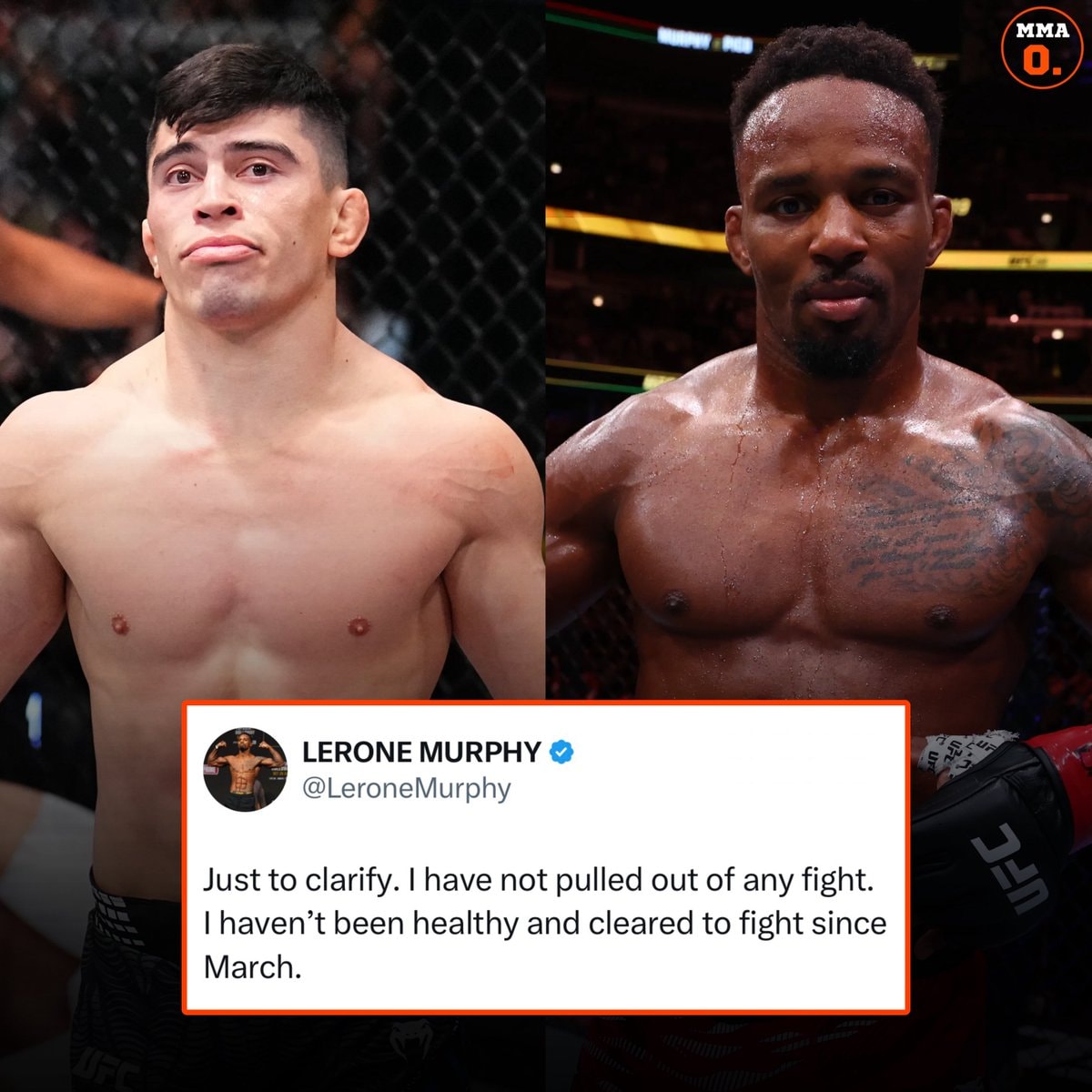 Lerone Murphy UFC status clarification
